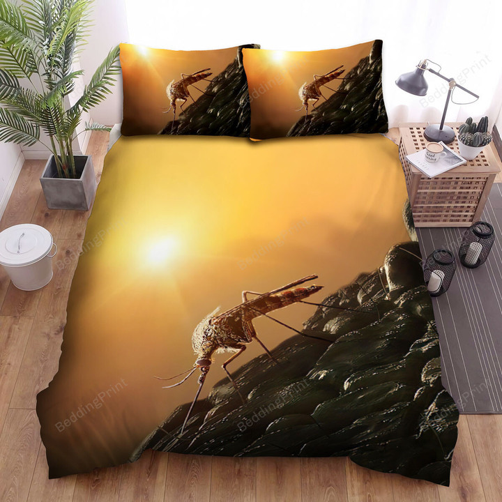 Jurassic World: Dominion (2022) It All Started Here Movie Poster Ver 1 Bed Sheets Duvet Cover Bedding Sets