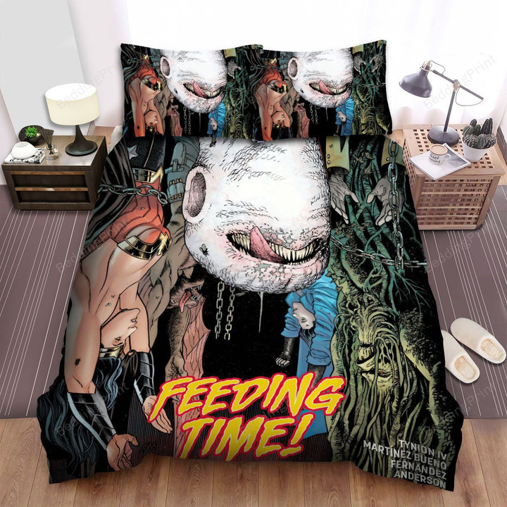 Justice League Dark (2017 Video) Feeding Time Movie Poster Bed Sheets Duvet Cover Bedding Sets