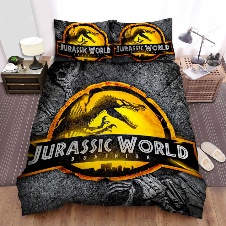 Jurassic World: Dominion (2022) Movie Poster Ver 6 Bed Sheets Duvet Cover Bedding Sets