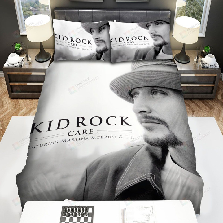 Kid Rock Care Album Cover Bed Sheets Spread Comforter Duvet Cover Bedding Sets