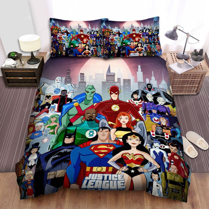 Justice League All Heroes Bed Sheets Spread Duvet Cover Bedding Sets