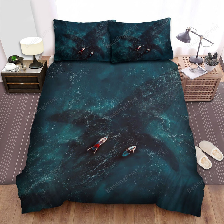 Jurassic World: Dominion (2022) Life Cannot Be Contained Movie Poster Ver 6 Bed Sheets Duvet Cover Bedding Sets