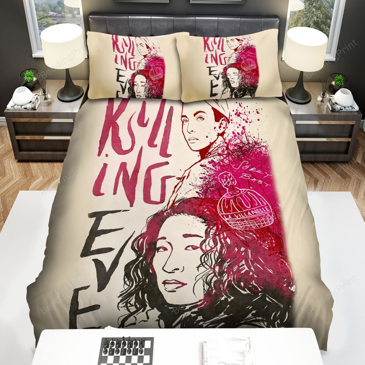 Killing Eve (2018-2022) Movie Illustration Bed Sheets Duvet Cover Bedding Sets
