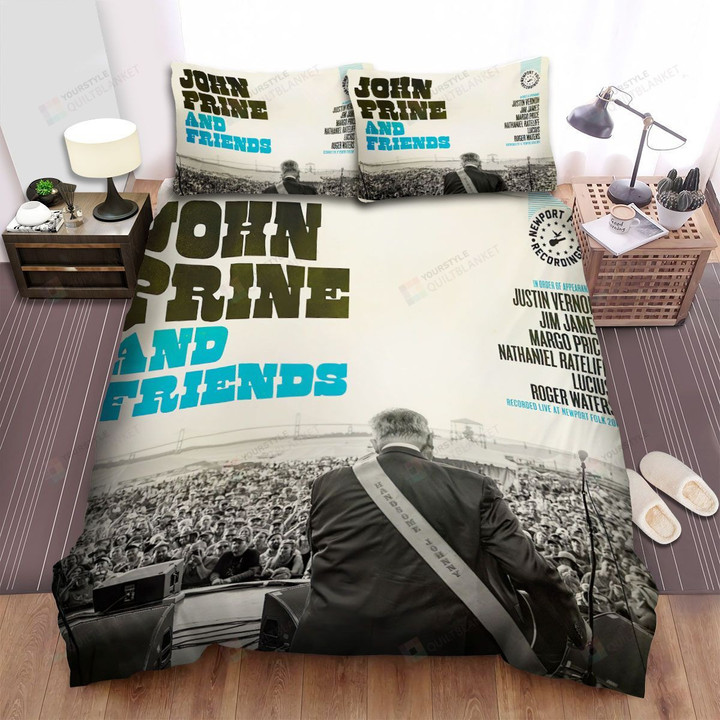 John Prine And Friends Album Cover Bed Sheets Spread Comforter Duvet Cover Bedding Sets