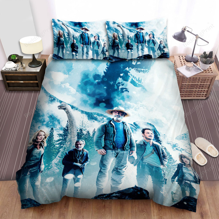 Jurassic World: Dominion (2022) Movie Poster Ver 5 Bed Sheets Duvet Cover Bedding Sets