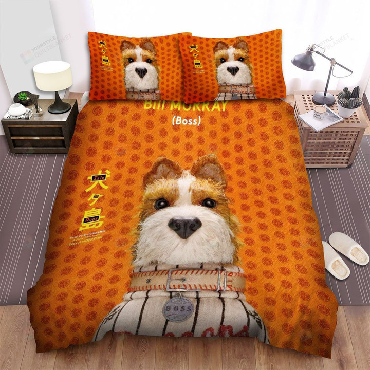 Isle Of Dogs Boss Poster Bed Sheets Spread Comforter Duvet Cover Bedding Sets