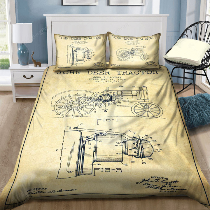 John Deer Tractor Bed Sheets Duvet Cover Bedding Set Great Gifts For Birthday Christmas Thanksgiving
