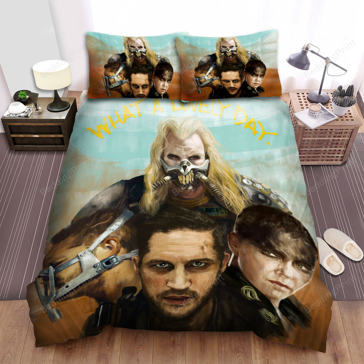 Mad Max: Fury Road Movie Color Painting Poster Bed Sheets Duvet Cover Bedding Sets
