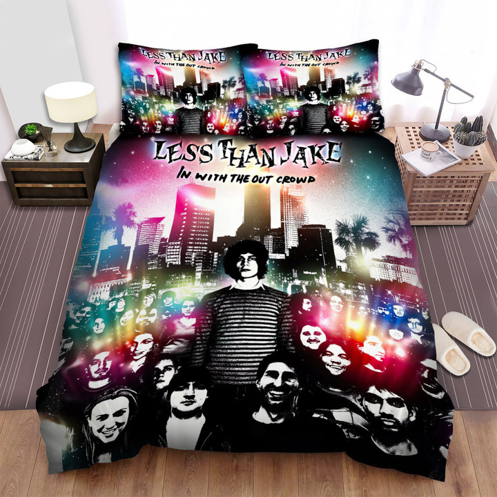 Less Than Jake Music Band In With The Out Crowd Bed Sheets Spread Comforter Duvet Cover Bedding Sets
