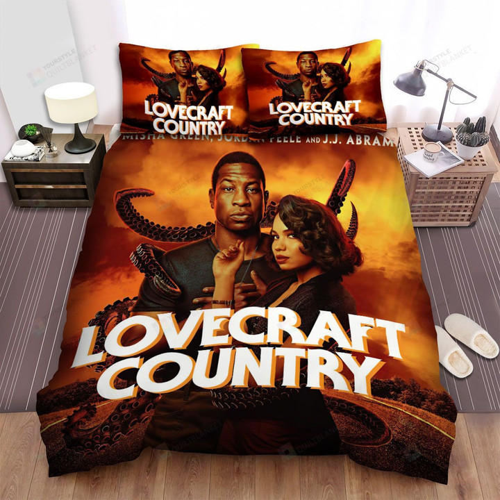 Lovecraft Country (2020) Ruby Baptiste & Atticus Black Movie Poster Ver 1 Bed Sheets Spread Comforter Duvet Cover Bedding Sets