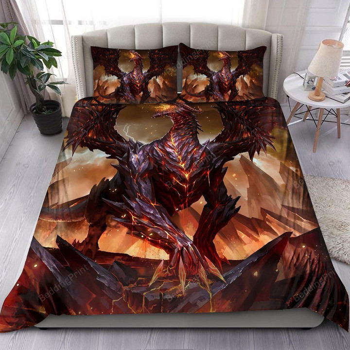 Lava Dragon Bed Sheets Duvet Cover Bedding Sets