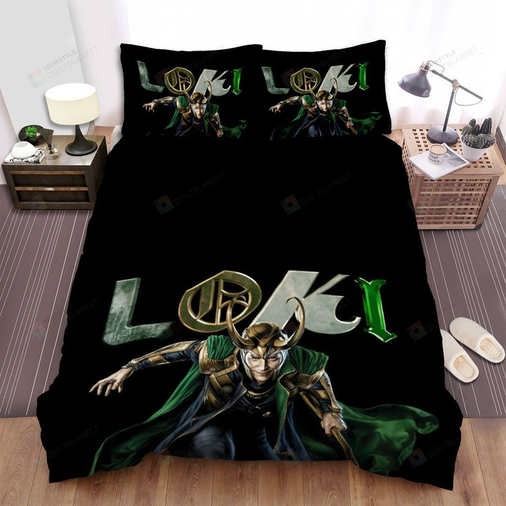 Loki (2021- ) Movie Poster 2 Bed Sheets Spread Comforter Duvet Cover Bedding Sets