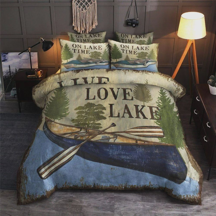 Live Love Lake Bed Sheets Duvet Cover Bedding Sets