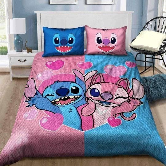 Lilo And Stitch Friendship Love Duvet Cover Bedding Set