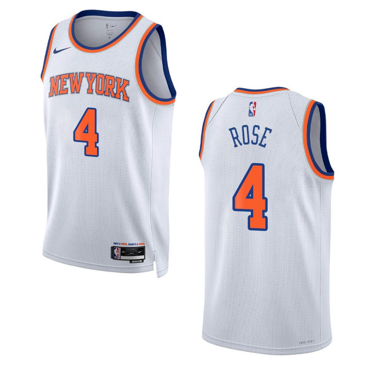 Derrick Rose White Association Edition 2022-23 New York Knicks Swingman Jersey