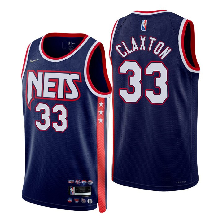 2021-22 Brooklyn Nets Nicolas Claxton City 75th Anniversary Jersey