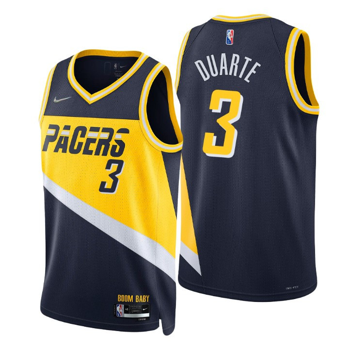2021-22 Indiana Pacers Chris Duarte City 75th Anniversary Jersey