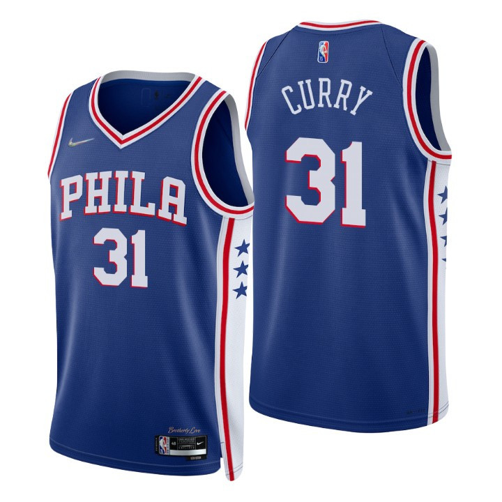 Philadelphia 76ers Seth Curry 75th Anniversary Diamond Jersey Icon