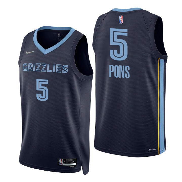 Memphis Grizzlies Yves Pons 75th Anniversary Diamond Jersey Icon