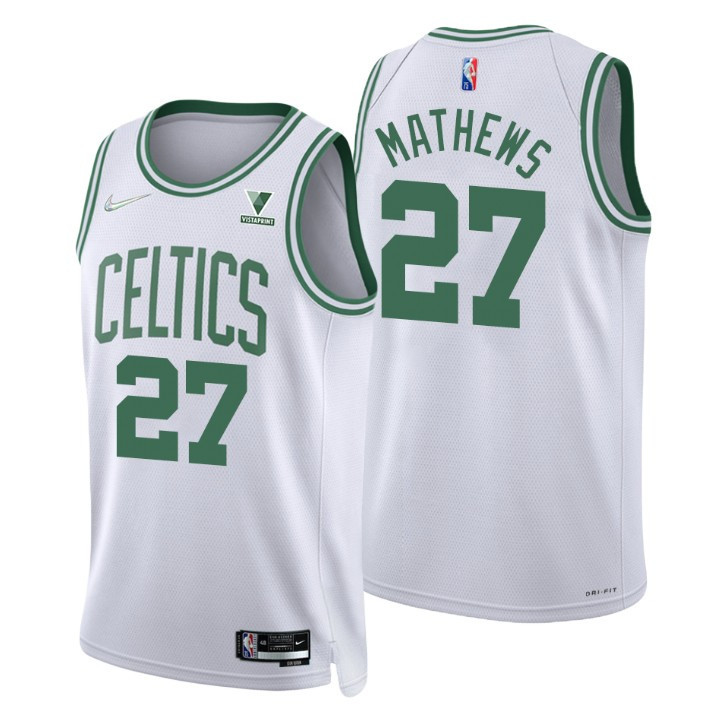 Boston Celtics Garrison Mathews 75th Anniversary Diamond Jersey Association
