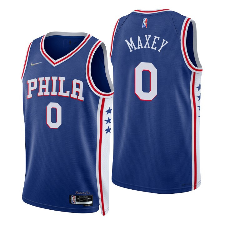 Philadelphia 76ers Tyrese Maxey 75th Anniversary Diamond Jersey Icon