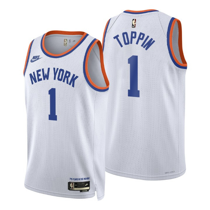 New York Knicks Obi Toppin 2021-22 75th Anniversary Classic Edition Year Zero Jersey