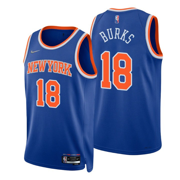 New York Knicks Alec Burks 75th Anniversary Diamond Jersey Icon
