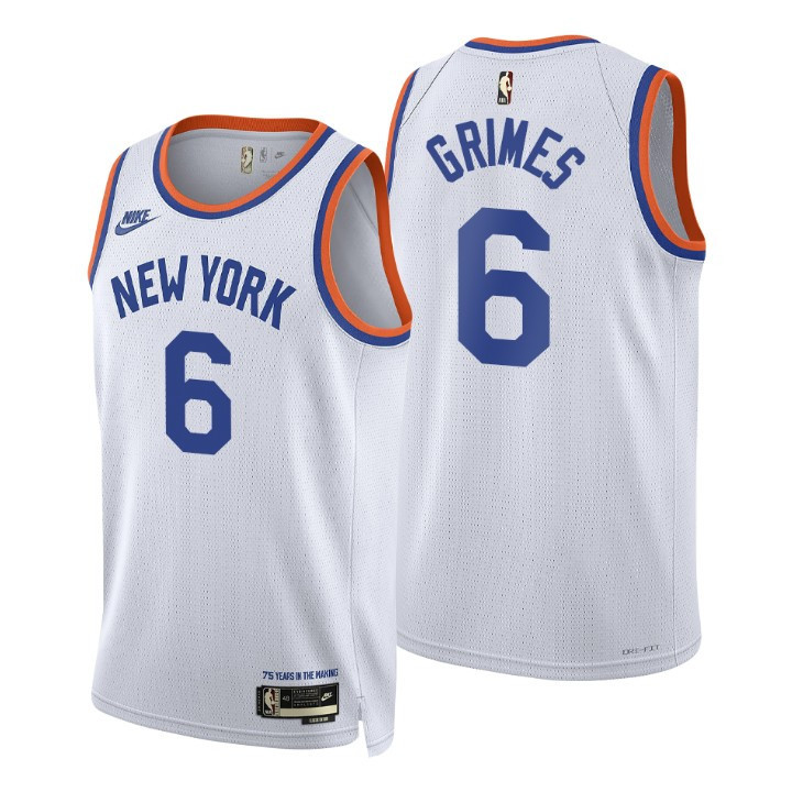 New York Knicks Quentin Grimes 2021-22 75th Anniversary Classic Edition Year Zero Jersey