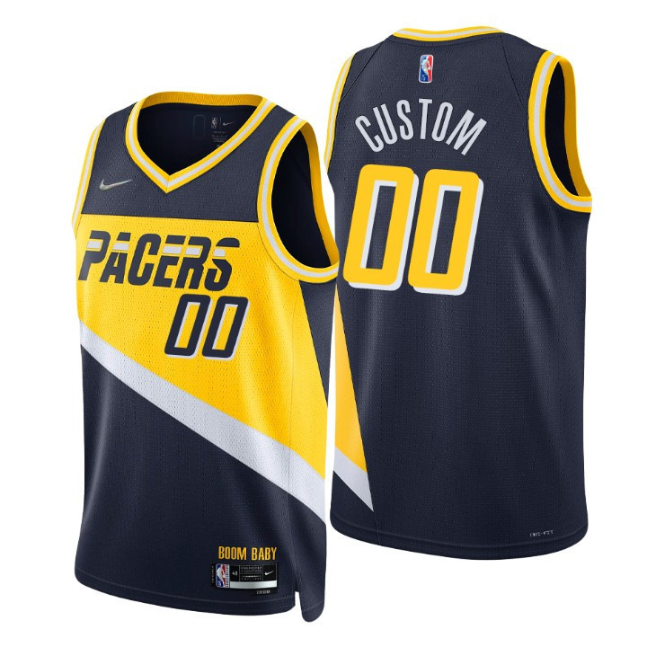 2021-22 Indiana Pacers Custom City 75th Anniversary Jersey