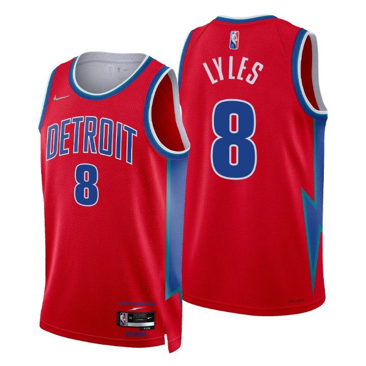 2021-22 Detroit Pistons Trey Lyles City 75th Anniversary Jersey