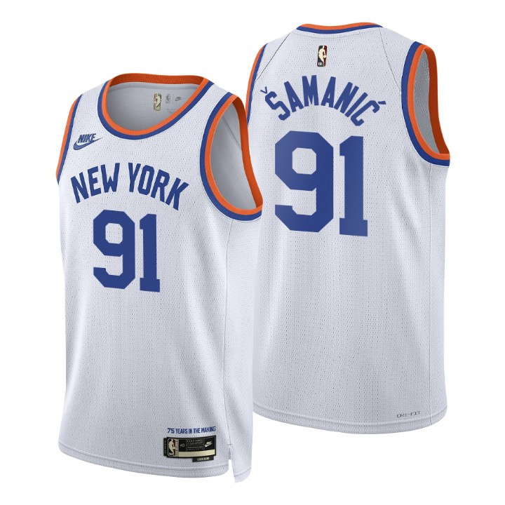 New York Knicks Luka Samanic 2021-22 75th Anniversary Classic Edition Year Zero Jersey