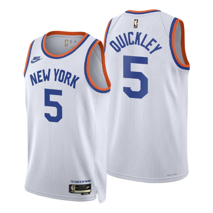 New York Knicks Immanuel Quickley 2021-22 75th Anniversary Classic Edition Year Zero Jersey