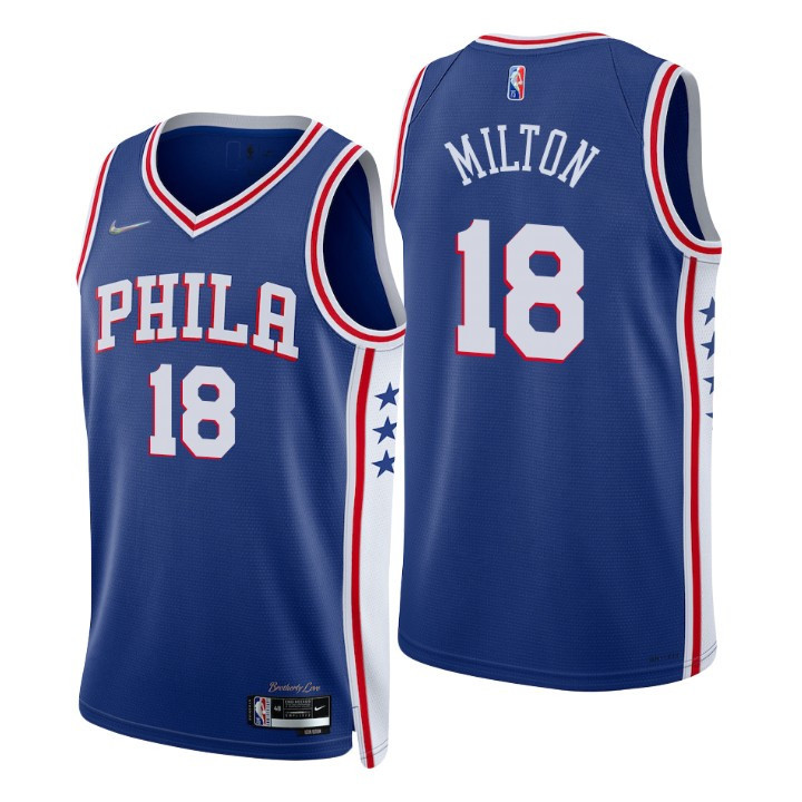 Philadelphia 76ers Shake Milton 75th Anniversary Diamond Jersey Icon