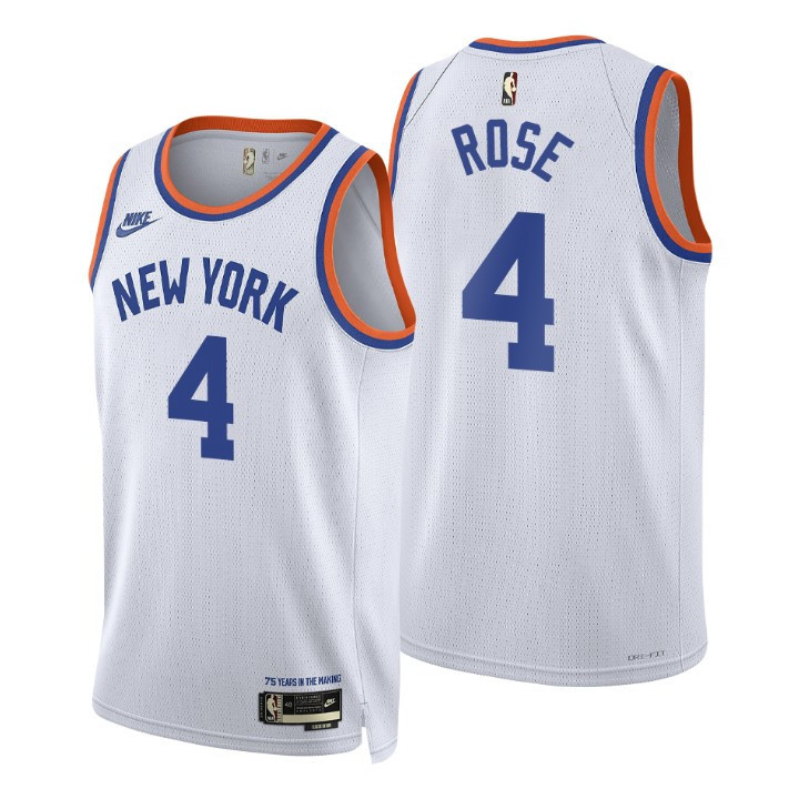 New York Knicks Derrick Rose 2021-22 75th Anniversary Classic Edition Year Zero Jersey