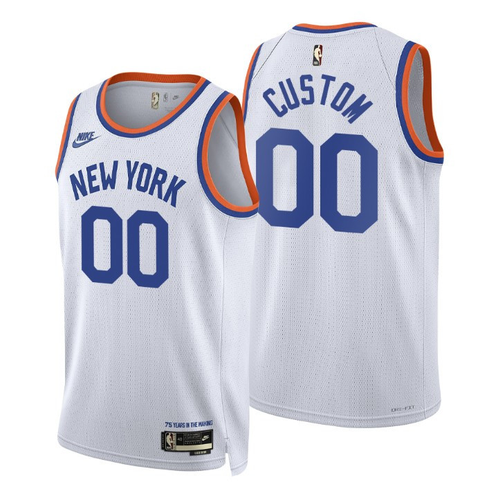 New York Knicks Custom 2021-22 75th Anniversary Classic Edition Year Zero Jersey