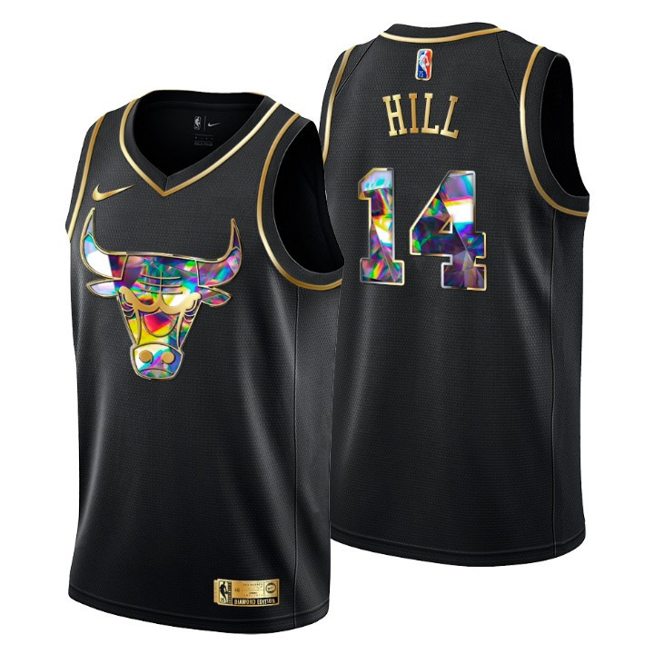 Bulls Malcolm Hill 75th Anniversary Golden Edition Jersey
