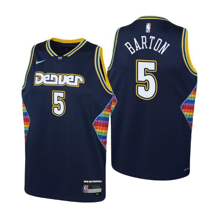 2021-22 Nuggets Will Barton 75th Anniversary City Youth Jersey