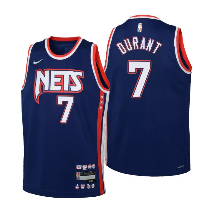 2021-22 Nets Kevin Durant 75th Anniversary City Youth Jersey