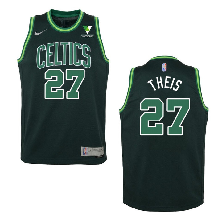 Boston Celtics Daniel Theis Earned Vistaprint Patch Jersey Green