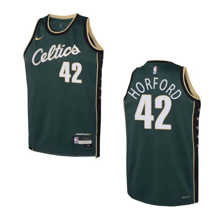 Boston Celtics 2022-23 City Edition Youth Al Horford Green Jersey