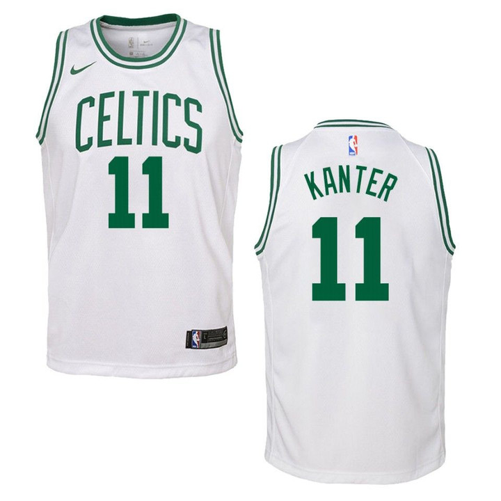 Youth Boston Celtics #11 Enes Kanter Association Swingman Jersey - White