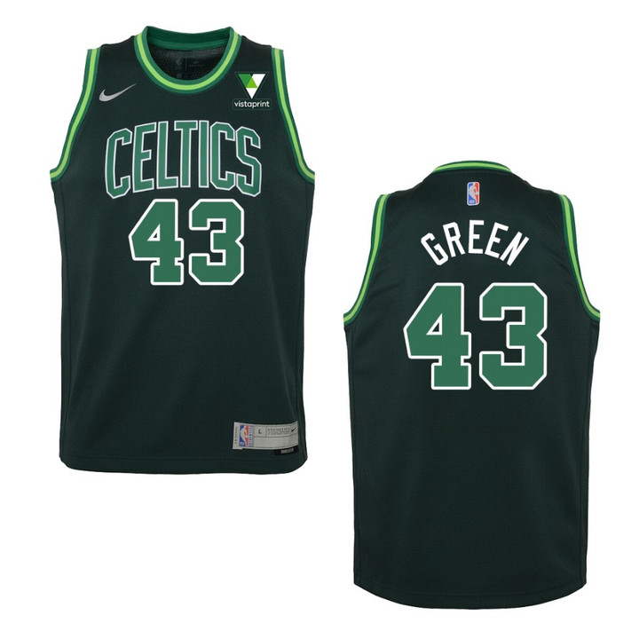 Boston Celtics Javonte Green Earned Vistaprint Patch Jersey Green
