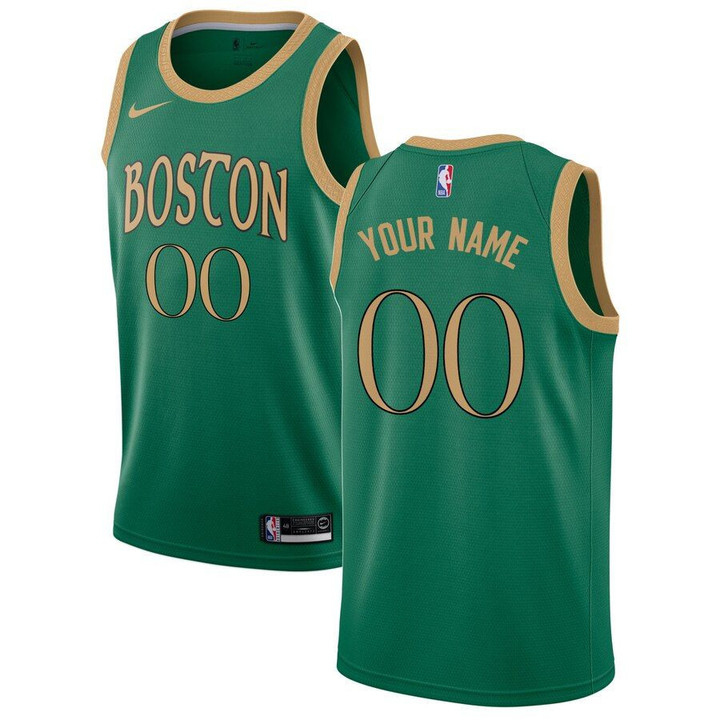 Boston Celtics Nike 2019/20 Swingman Custom Jersey Green - City Edition