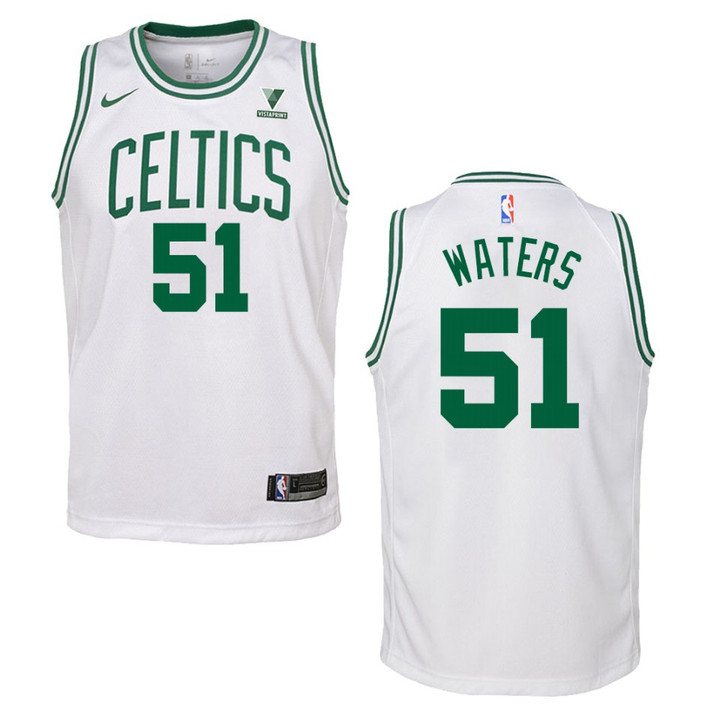 Boston Celtics Tremont Waters Association Vistaprint Patch Jersey White