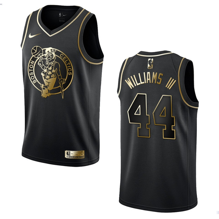 Men's Boston Celtics #44 Robert Williams III Golden Edition Jersey - Black