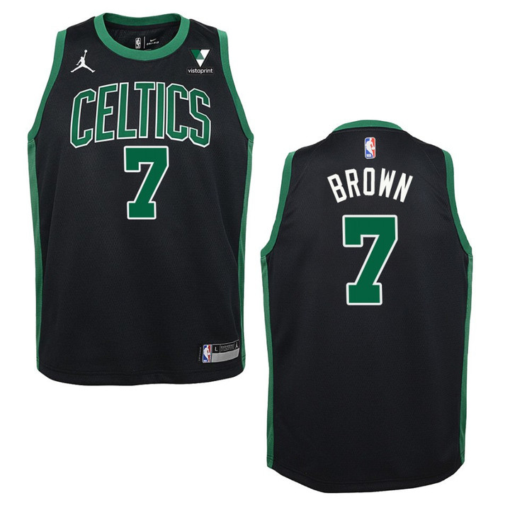 Boston Celtics Jaylen Brown Statement Jordan Brand Jersey Black
