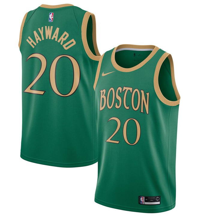 Gordon Hayward Boston Celtics Nike 2019/20 Finished City Edition Swingman Jersey - Kelly Green