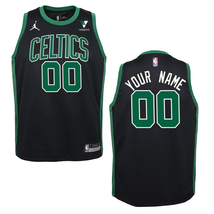 Boston Celtics Custom Statement Jordan Brand Jersey Black
