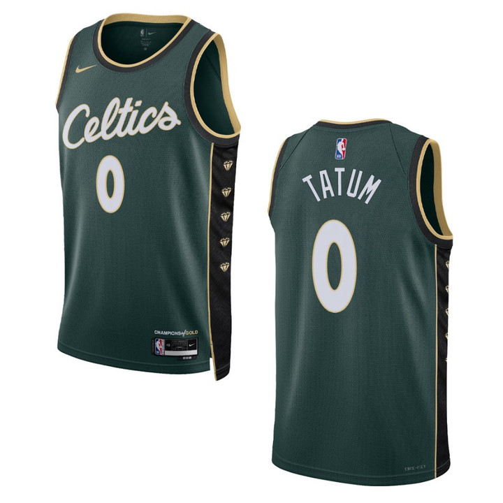 Boston Celtics Jayson Tatum 2022-23 City Edition Dark Green Swingman Jersey