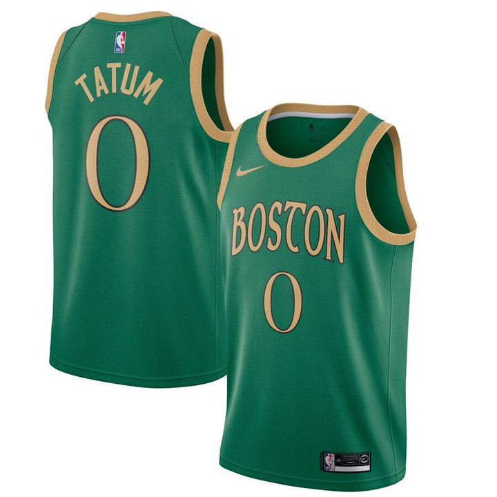 Jayson Tatum Boston Celtics Nike 2019/20 Finished City Edition Swingman Jersey - Kelly Green